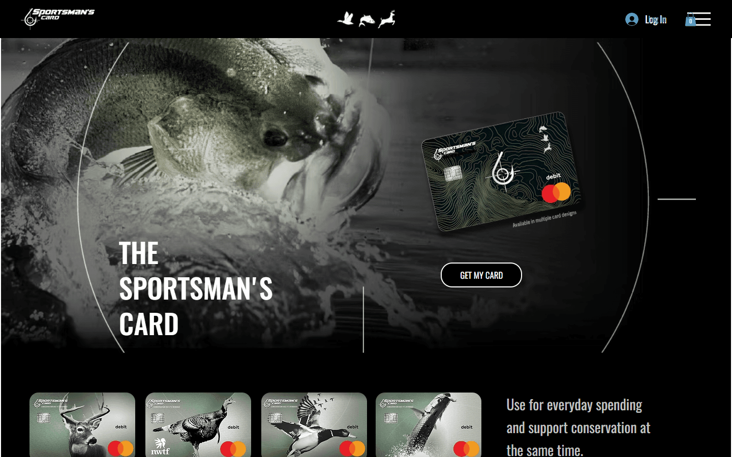 Sportsman’s Card conservation-focused prepaid card website